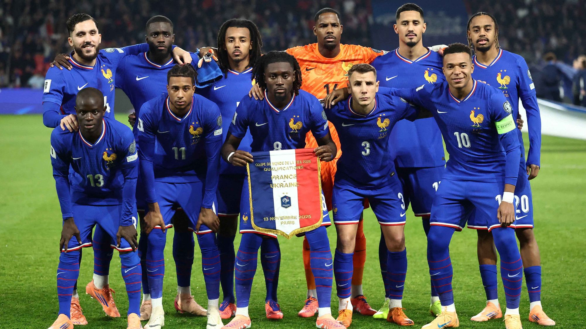 foto de equipo para Francia